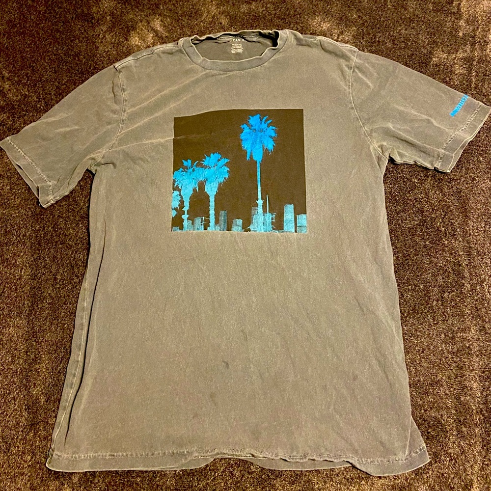 Grey Palm Tree T-Shirt